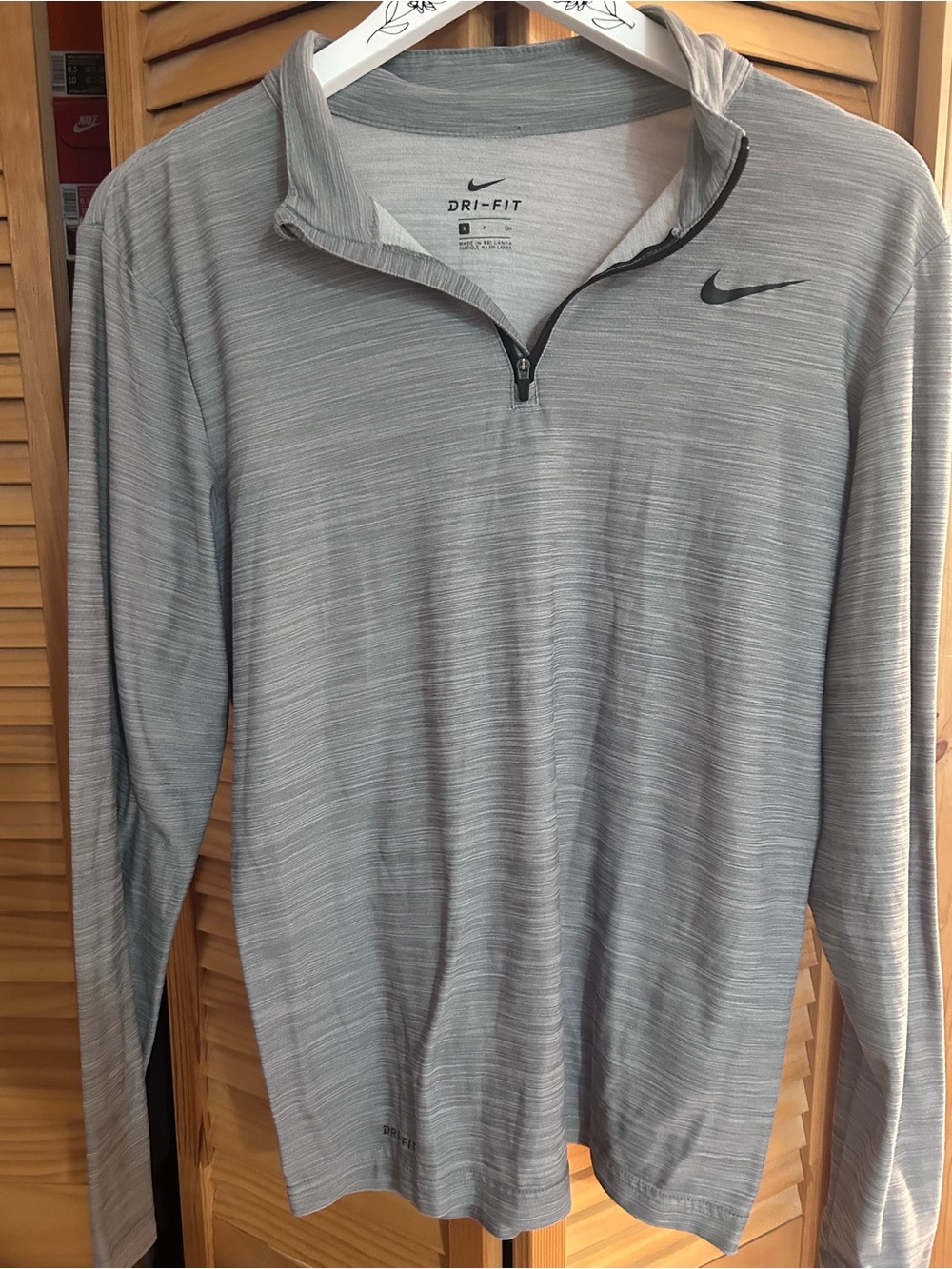 Nike Men’s Dri-FIT Quarter-Zip Pullover - Heather Gray